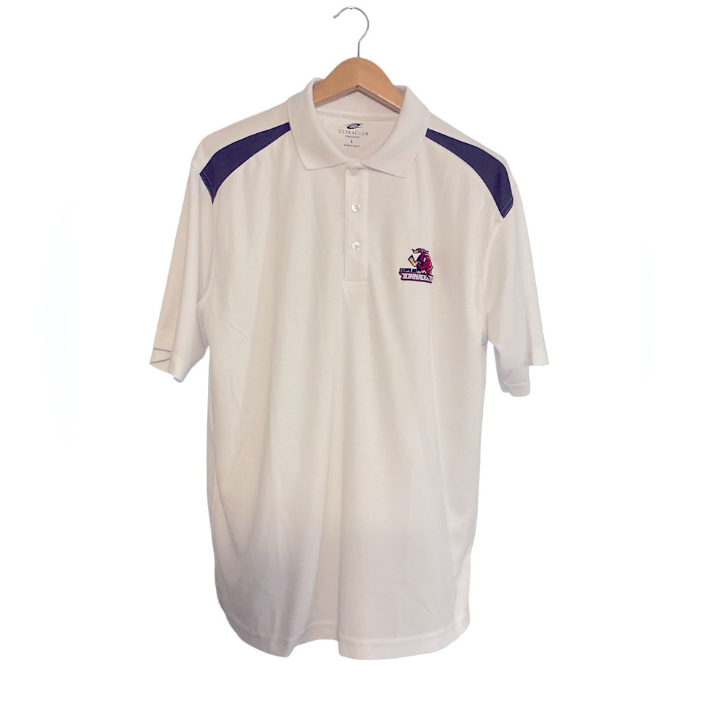 Tampa Bay Tornados White Polo Shirt with embroidered‎ logo size L